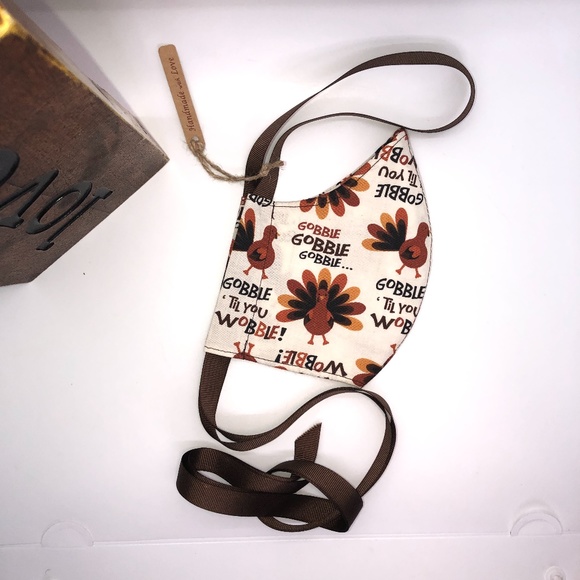 GOBBLE TIL YOU WOBBLE FACE MASK~NEW! - Picture 13 of 15